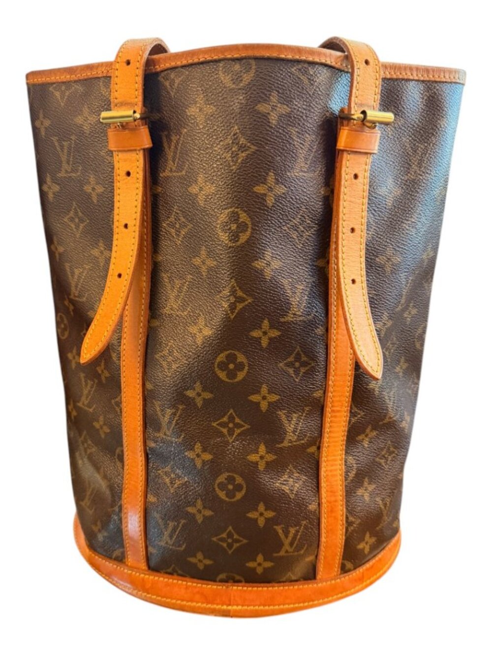 Louis Vuitton Monogram Bucket GM Tote – Vintage – Removed Lining – Serial Number